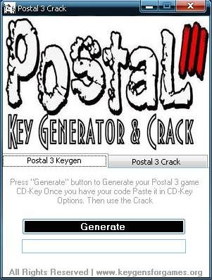 postal 3 serial key