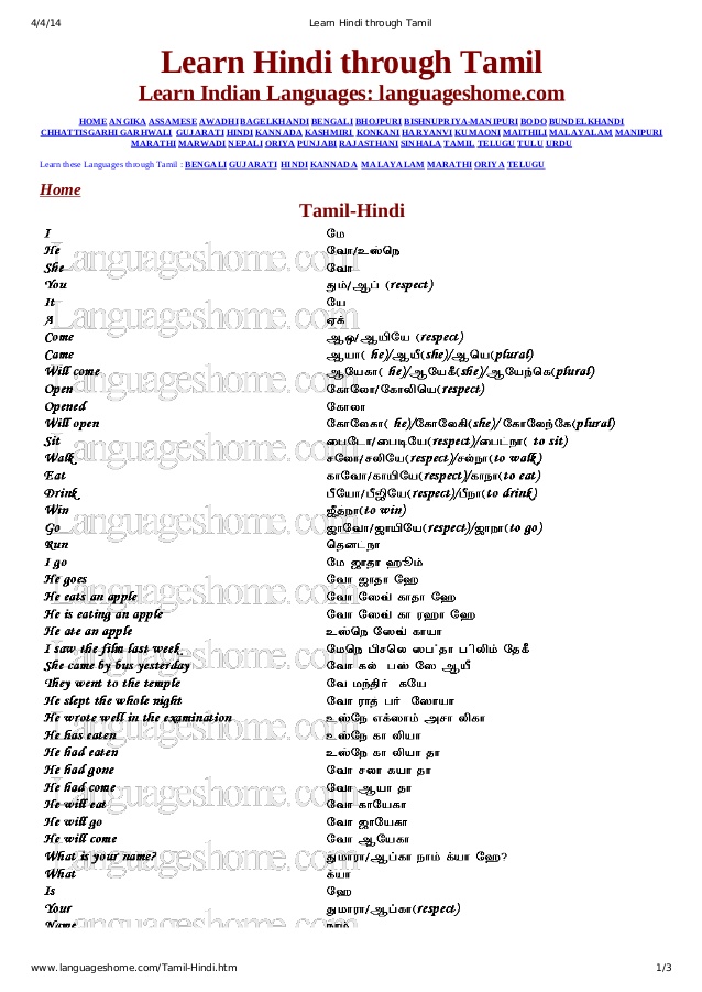 Tamil To Arabic Dictionary Pdf